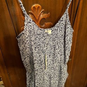 NWT LC Lauren Conrad Blue Floral Romper Size 2